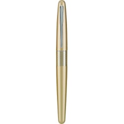 PILOT Metropolitan Collection Füllfederhalter, goldener Schaft, Zickzack-Design, mittlere Feder, schwarze Tinte (91103)