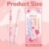 180 Stück Kawaii-Stifte, Großpackung, süßer Stift, Kawaii-Schreibwaren, Weihnachts-Gel-Tintenstift, Geschenke zum Schulanfang, 0,5 mm schwarze Tinte, einziehbarer feiner Kugelschreiber, stilvolle Schulstifte für Kinder, Mädchen, Büro, Schule