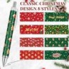 Cholemy Weihnachts-Kugelschreiber, einziehbarer Gel-Tintenstift, 1 mm, süßer Weihnachtsmann-Stift, Cartoon-Stil, schwarze Tinte, für Erwachsene, Schreibwaren, Schreiben, Weihnachtsdekoration, Weihnachtsgeschenke, Party-Zubehör (40 Stück)