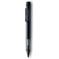 Lamy AL-Star Kugelschreiber – Leichter Luxus-Stift aus Aluminium mit Metallclip, schwarzer Tinte, Mine und transparentem Griff, Stifte fürs Tagebuch, das Büro oder als Geschenk, tolles Weihnachtsgeschenk (schwarz)