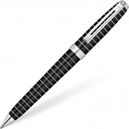 Sheaffer Prelude Kugelschreiber, schwarzer Lack, mit horizontaler Liniengravur