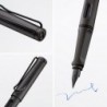 LAMY safari umbra – Füllhalter mit ergonomischem Griffstück & schwarzer Stahlfeder in Größe M – ideal für jegliches Schreiben & Kalligraphieren – inklusive LAMY T 10 blauer Patrone – Rechtshänder