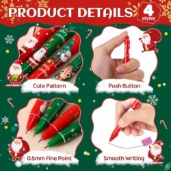 Yeaqee Weihnachts-Kugelschreiber, Gel-Tintenstift, Großpackung mit weihnachtlichen Geschenken, lustige Stifte für die Feiertage, Bürobedarf, Schreiben, Zuhause, Weihnachtsfeiergeschenk, 120 Stück