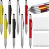 Zonon 32-teiliges Geschenk-Stifteset für Männer mit 40 Stiftminen, 6-in-1-Multi-Tech-Tool-Stift, Multitool-Stift, Geschenke für Weihnachten, Schraubendreher-Stift mit Lineal, Wasserwaage, Kugelschreiber