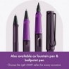 Lamy safari violett-brombeere – Tintenroller mit ergonomischem Griffstück & Strichstärke M – für angenehm langes Schreiben – aus robustem ASA-Kunststoff – inklusive Tintenroller-Mine M 63 in schwarz