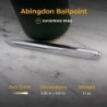 Dayspring Pens personalisierter Abingdon-Kugelschreiber. Gravierter Geschenkstift in Chrom. Drehbarer Kugelschreiber mit mittlerer Spitze und schwarzer Tinte. Einzigartiges Geschenk mit eingraviertem Namen für Geburtstage, Jubiläen, Firmenfeiern