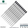 Lanier Kombipack – 10er-Pack – Monteverde® Capless Ceramic Gel™ P44-Tintenmine, kompatibel mit den meisten Kugelschreibern im Parker®-Stil – Schwarz (breite Spitze 0,9 mm)