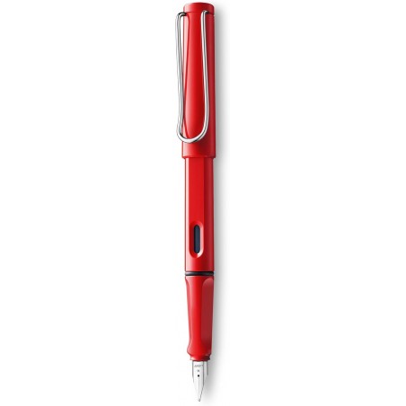 Lamy Safari Füllfederhalter – Coole Stifte mit elegantem Design, die besten Stifte für flüssiges Schreiben, Tagebuchschreiben und Kalligraphie – Roter Stift mit feiner Spitze