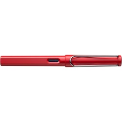 Lamy Safari Füllfederhalter – Coole Stifte mit elegantem Design, die besten Stifte für flüssiges Schreiben, Tagebuchschreiben und Kalligraphie – Roter Stift mit feiner Spitze