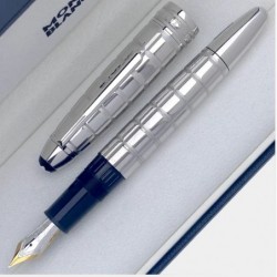 Montblanc Solitaire Platinum-Plated Facet LeGrand Füllfederhalter