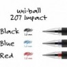 Sanford Brands Uni-Ball 207 Impact Gelstift, schwarz, (12er-Pack)