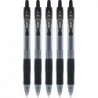 Pilot, G2 Premium Gel-Tintenroller, feine Spitze 0,7 mm, schwarz, 5 Stück