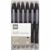 Office Depot Super Comfort Grip Druckkugelschreiber, 1,0 mm, mittlere Spitze, schwarze Tinte, 12er-Pack, OD36101