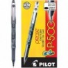 Pilot, Precise P-500 Gel-Tintenroller, extrafeine Spitze 0,5 mm, schwarz, 12 Stück