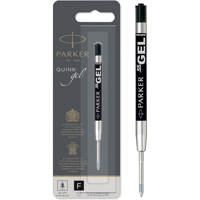 Parker QUINK Gel-Tintenmine, feine Spitze (0,5 mm), schwarz