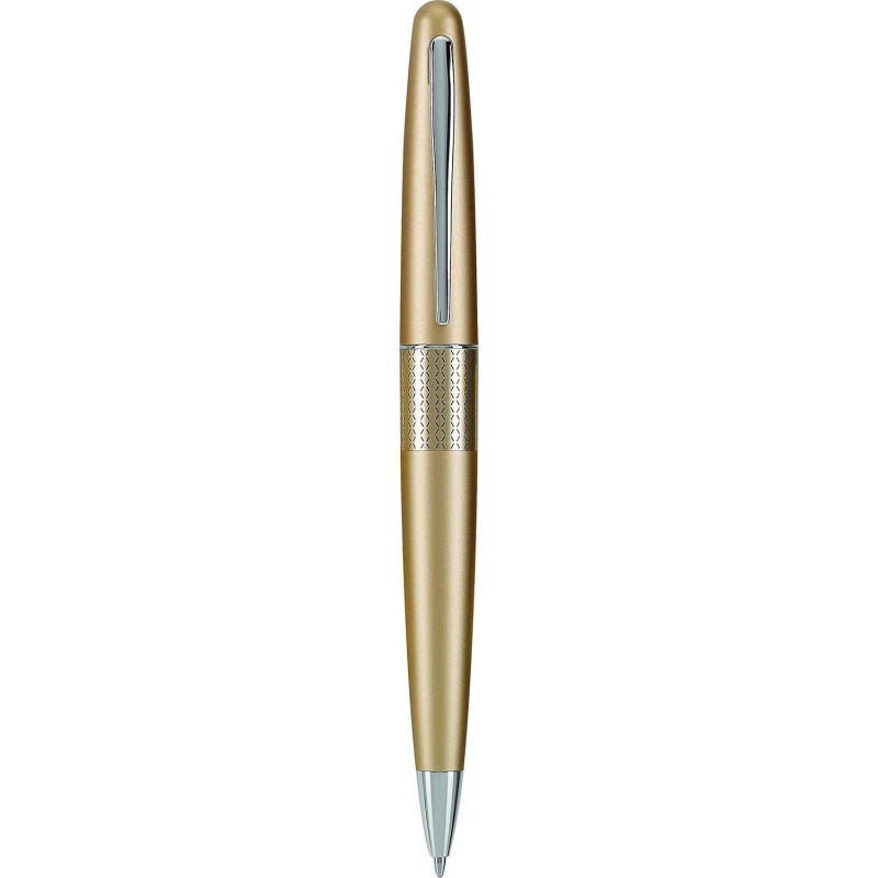 PILOT Metropolitan Collection Kugelschreiber, goldener Schaft, Zickzack-Design, mittlere Spitze, schwarze Tinte (91303)