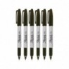 Sharpie 30101 Permanentmarker mit feiner Spitze, Schwarz, 6er-Pack