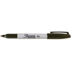 Sharpie 30101 Permanentmarker mit feiner Spitze, Schwarz, 6er-Pack