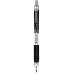 Zebra Pen Z-Grip Plus Druckkugelschreiber, mittlere Spitze, 1,0 mm, schwarze Tinte, 5 Stück