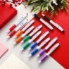 Yexiya Weihnachts-Kugelschreiber, Druckkugelschreiber, 0,7 mm, schwarze Tinte, Weihnachtsstifte, Kunststoff-Schreibstifte für Studenten, Büro, Geschenkbedarf, Weihnachtsparty-Geschenke, 24 Stück