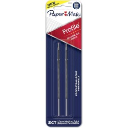 Paper Mate Profile Pen Refills, Stifttinte für Kugelschreiber, 1,0 mm, Schwarz,