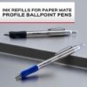 Paper Mate Profile Pen Refills, Stifttinte für Kugelschreiber, 1,0 mm, Schwarz,