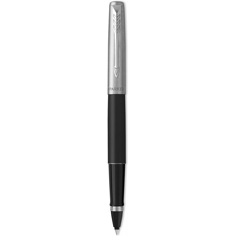 Parker Tintenroller, Jotter Bond Street Tintenroller, Chromverzierung, feine Spitze, schwarz