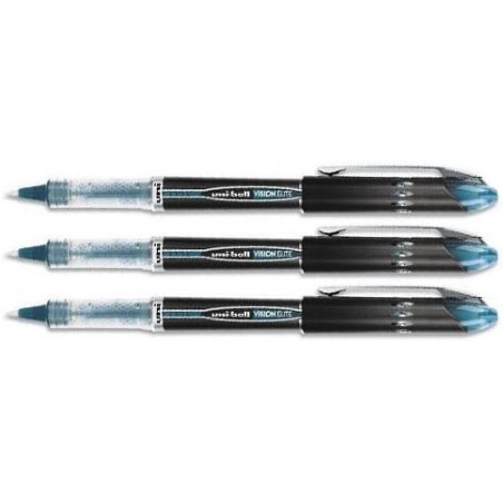 uniball Vision Elite Stick Rollerball, Blau-Schwarz, Micro Pnt, 3 Stifte 69176