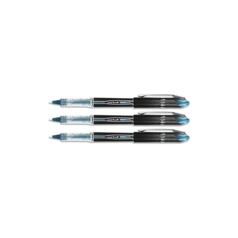 uniball Vision Elite Stick Rollerball, Blau-Schwarz, Micro Pnt, 3 Stifte 69176