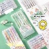 6er-Pack Kawaii-Stifte, süße 0,5-mm-Gelstifte mit Druckknopf, schnelltrocknende Kugelschreiber mit Geltinte in Schwarz, Schulbedarf und Schreibwaren für den Schulanfang (Gelb1)