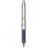 Pilot 36180 Dr. Grip Center of Gravity Druckkugelschreiber, grauer Griff/schwarze Tinte, 1 mm