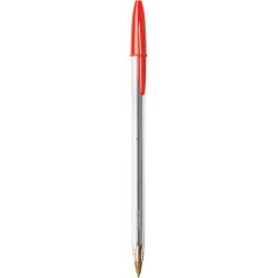 BIC Cristal Xtra Smooth Kugelschreiber, mittlere Spitze (1,0 mm), rot, 10 Stück