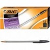 BIC MS11BK Cristal Xtra Smooth Kugelschreiber, schwarze Tinte, 1 mm, mittel, Dutzend