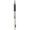 Zebra Pen F-301 Schwarze Kugelschreiber, ultra-stylische schwarze Kugelschreiber aus Edelstahl, Druckkugelschreiber mit komfortablem Griff, schwarze Tinte, Premium für den täglichen Gebrauch – 1,0 mm, 1 Stück