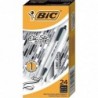 Bic Clic Stic Druckkugelschreiber, Schwarz, 1 mm-Mittel, 24/Packung (CSM241BK)