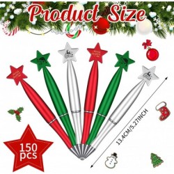 Cholemy Weihnachts-Kugelschreiber mit Stern, Weihnachtsstift, Großpackung, Weihnachtsgeschenke, Believe Pens, 1,0 mm, schwarze Tinte, Kugelschreiber für Kinder, Erwachsene, Weihnachtsfeier, Studenten, Schule, Büro, Heimbedarf, 150 Stück