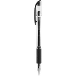 uni-ball 65450 Signo Gel GRIP Rollerball Stick Gelstift, schwarze Tinte, mittleres Dutzend