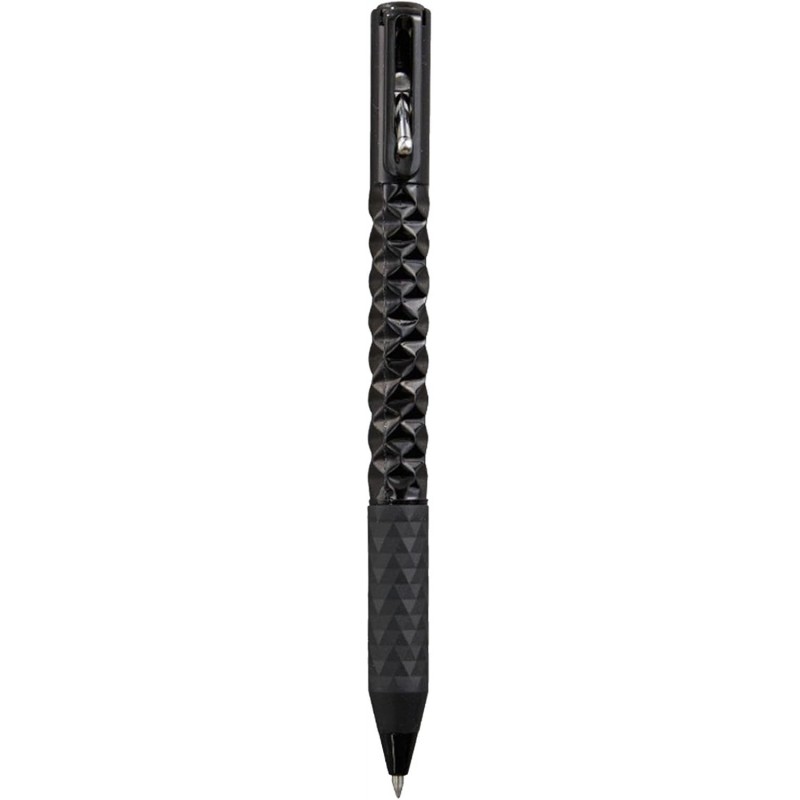 Kugelschreiber, Crush Pen, formverändernder, schnelltrocknender 0,5-mm-Switchpen mit konturiertem Silikongriff und ergonomischer Unterstützung, Geltintenstifte für Ärzte, Lehrer, Designer (schwarz)