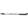 BIC CSM241BLK Clic Stic-Stift, mittlere Spitze, 24/CT, schwarze Tinte/weißer Schaft