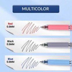 Schnelltrocknender Gelstift, 0,5 mm, 10er-Pack, ultrafeine Spitze, wischfest, reibungsloses Schreiben, einziehbar, für Schul-, Büro- und Heimbedarf (schwarz)