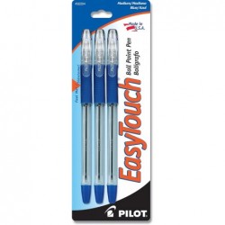 PILOT EasyTouch Kugelschreiber, mittlere Spitze, blaue Tinte, 3er-Pack (32204)