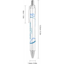 Druckkugelschreiber zum Monat der Aufklärung über Prostatakrebs, tragbarer Kugelschreiber mit schwarzer Tinte, Arbeitsstifte für Bürobedarf und Geschenke