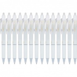 PILOT FriXion Design Collection radierbare Stifte, extrafeine Spitze, weißer Schaft, schwarze Tinte, 14 Stück (12885)