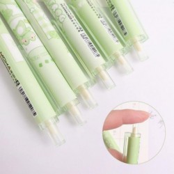 Niedliche 0,5-mm-Gel-Tintenstifte, 6-teilig/Set, Kawaii-Frosch-Kugelschreiber, schwarze Tinte, Klickstift, Schreibstift für Schüler, einziehbarer Unterschriftenstift, Schul- und Büroschreibstift