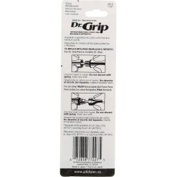 Pilot Dr. Grip Kugelschreiber-Tintenmine, 2er-Pack für Druckkugelschreiber, mittlere Spitze, schwarze Tinte – 2er-Pack