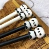 Niedlicher Gel-Tintenstift mit Panda-Sitzhaltung, niedlicher schwarzer Kawaii-Schreibstift, Kugelschreiber, schwarzer Gel-Tintenstift, Partygeschenk, lustiger Gel-Tintenstift, Schulschreibwaren und Bürobedarf (5 Stück)