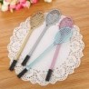 Niedlicher farbiger Gel-Tintenstift mit Badminton-Racket-Motiv, niedlicher schwarzer Kawaii-Schreibstift, Kugelschreiber, schwarzer Gel-Tintenstift, Partygeschenk, lustiger Gel-Tintenstift, Schulschreibwaren und Bürobedarf (5 Stück)