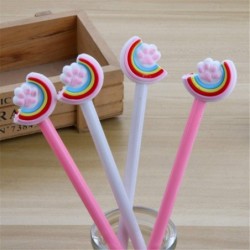 Niedlicher farbiger Gel-Tintenstift in Regenbogen-Klauenform, niedlicher schwarzer Kawaii-Schreibstift, Kugelschreiber, schwarzer Gel-Tintenstift, Partygeschenk, lustiger Gel-Tintenstift, Schulschreibwaren und Bürobedarf (5 Stück)