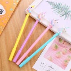 Niedlicher farbiger Gel-Tintenstift mit Regenbogen-Pferdekopf, niedlicher schwarzer Kawaii-Schreibstift, Kugelschreiber, schwarzer Gel-Tintenstift, Partygeschenk, lustiger Gel-Tintenstift, Schulschreibwaren und Bürobedarf (5 Stück)