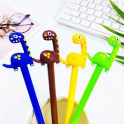 Niedlicher Gelschreiber mit Dinosaurier-Tiermotiv, niedlicher schwarzer Kawaii-Schreibstift, Kugelschreiber, schwarzer Gelschreiber, Partygeschenk, lustiger Gelschreiber, Schulschreibwaren, Bürobedarf (5 Stück)